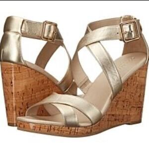 Cole Haan | Jillian Ankle Strap Platform Wedges Size 9.5